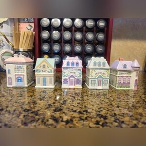 5 Lenox Spice Village Jars